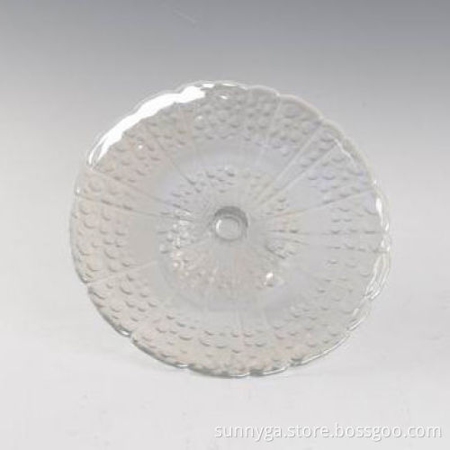 Glass Cake Plate, Clear Glass Plate